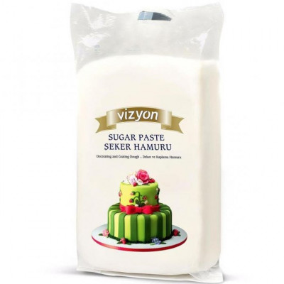 Сахарное тесто т.м. "Визьен" цвет в ассортименте (Мастика сахарная "Визьен" белая 0,5 кг