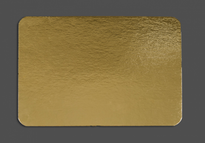 Подложка прямоугольная картон, (30х40см) золото 64172