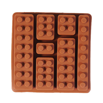 Форма для шоколада силиконовая "Лего №2" 12*12см 7 ячеек 630007