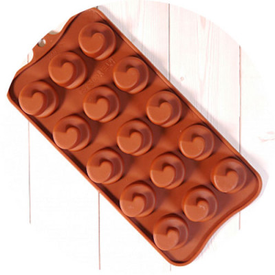 Форма для шоколада силиконовая Вихрь 20*10см 15 ячеек