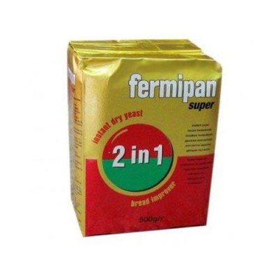 Дрожжи пекарные  Fermipan  super 2 in 1 (500г*20шт)