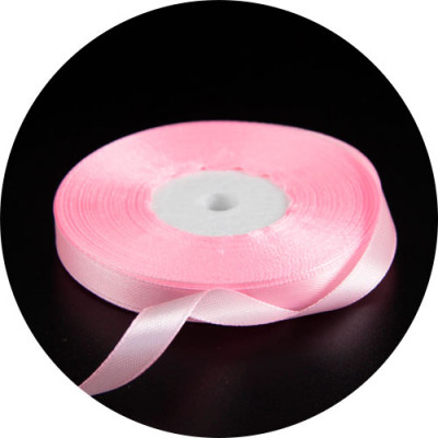 Лента атласная розовая нежная 10мм (04), 30м 415004