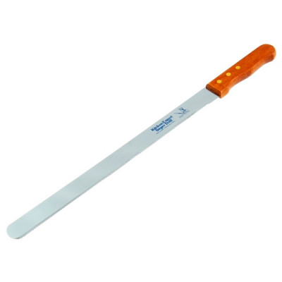 Нож для бисквита 35см (лезвие) с узкими зубчиками, дерев. ручка 203616
