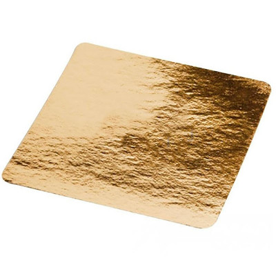 Подложка картон квадрат 15х15 золото (50шт)64170