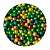 Драже сахарное-металлизированные шарики разноцв. 4мм 28250 (1КГ)