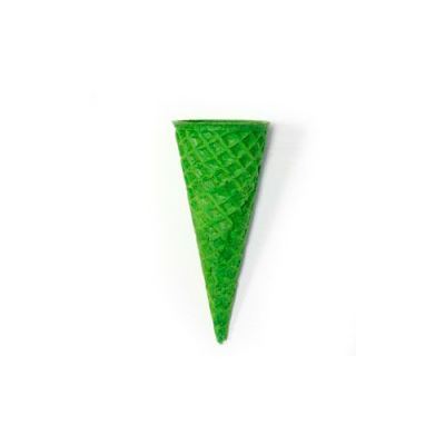 Рожок вафельный 110 ровный край зеленый (225) 88175