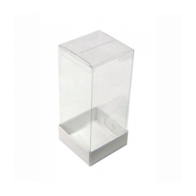 Коробка для торта 150*150*140 прозрачным куполом (белая) 022100