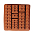 Форма для шоколада силиконовая "Лего №2" 12*12см 7 ячеек 630007